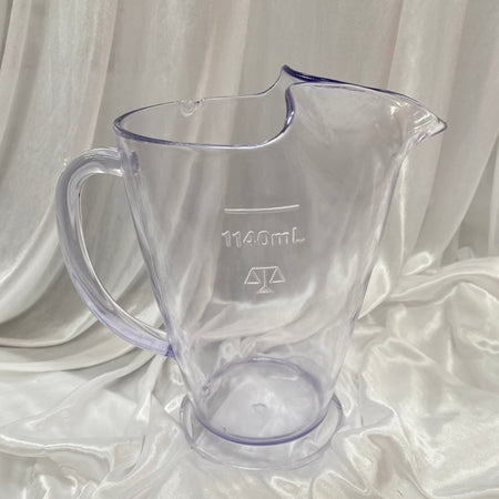 Carafe plastic  gold rimmed