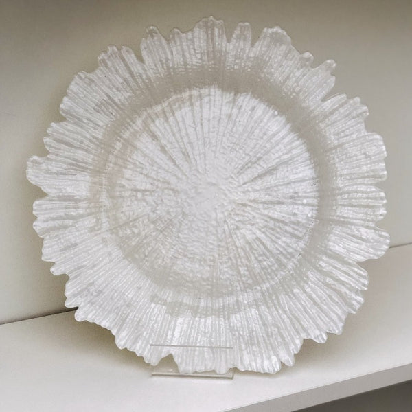 Charger Plate -exclusive Package - White pearl Coral