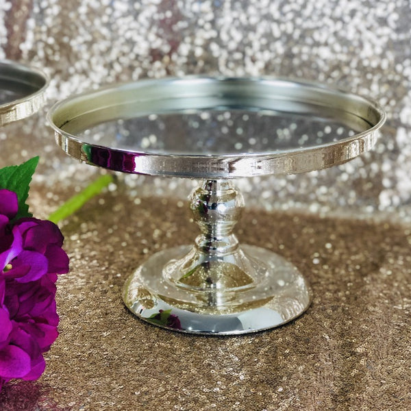 Cake Stand - Silver Mirror