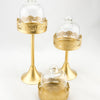 Gold cake table set 12pce - Hire