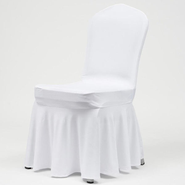 chaircover  white frill