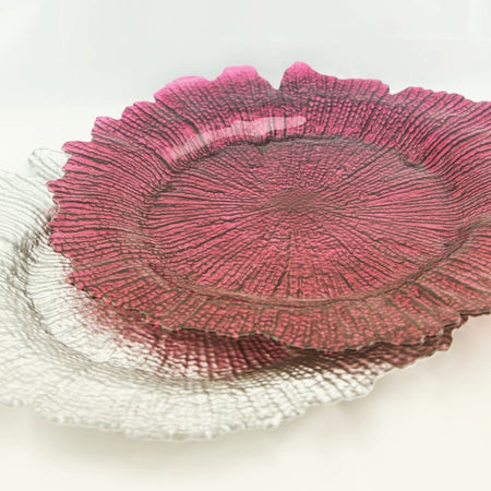 Charger Plate exclusive Package - Burgundy Coral