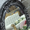 Mirror-gunmetal oval