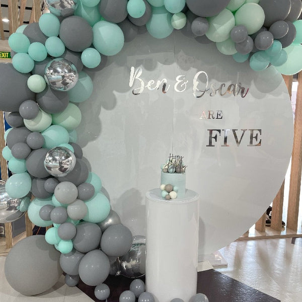 Party packages -Round acrylic backdrop