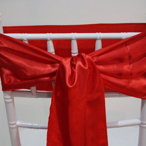 Satin Sash - Red