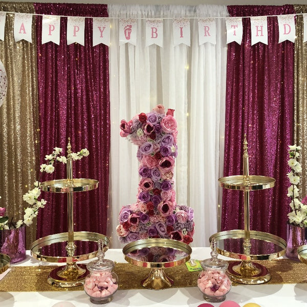 Cupcake Stand - Gold Mirror - 2 Tier