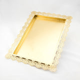 Gold cake table set 7pce - Hire