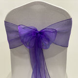 Organza Sash - Purple