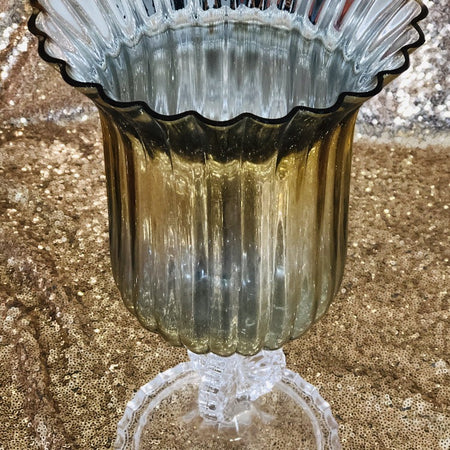 Vase - Tall Black and Gold