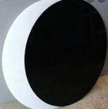 Welcome Board - round acrylic Black